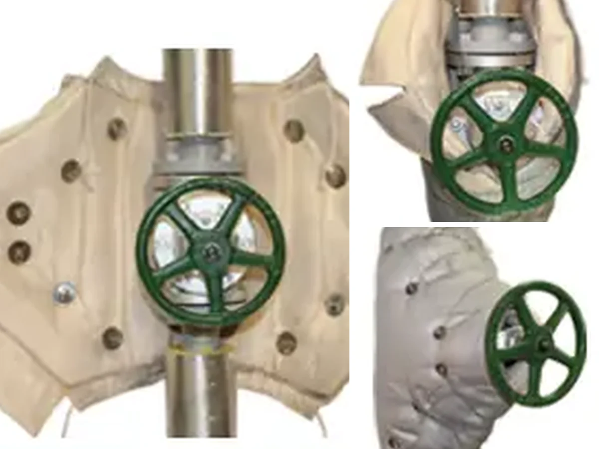 Removable thermal jackets on industrial valves